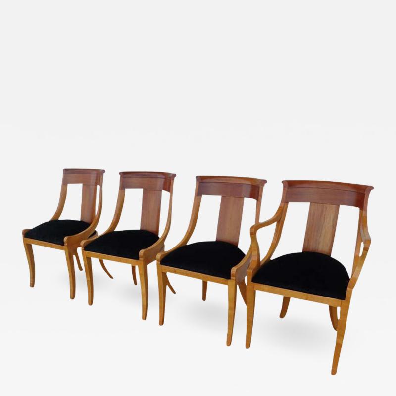  Baker Furniture Company Set of 4 Baker Furniture Regency Dining Chairs