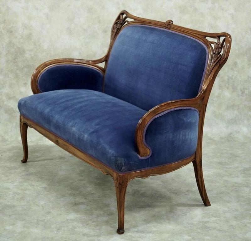 CHARLES PLUMET Plumet et Selmersheim Art Nouveau Seating Suite