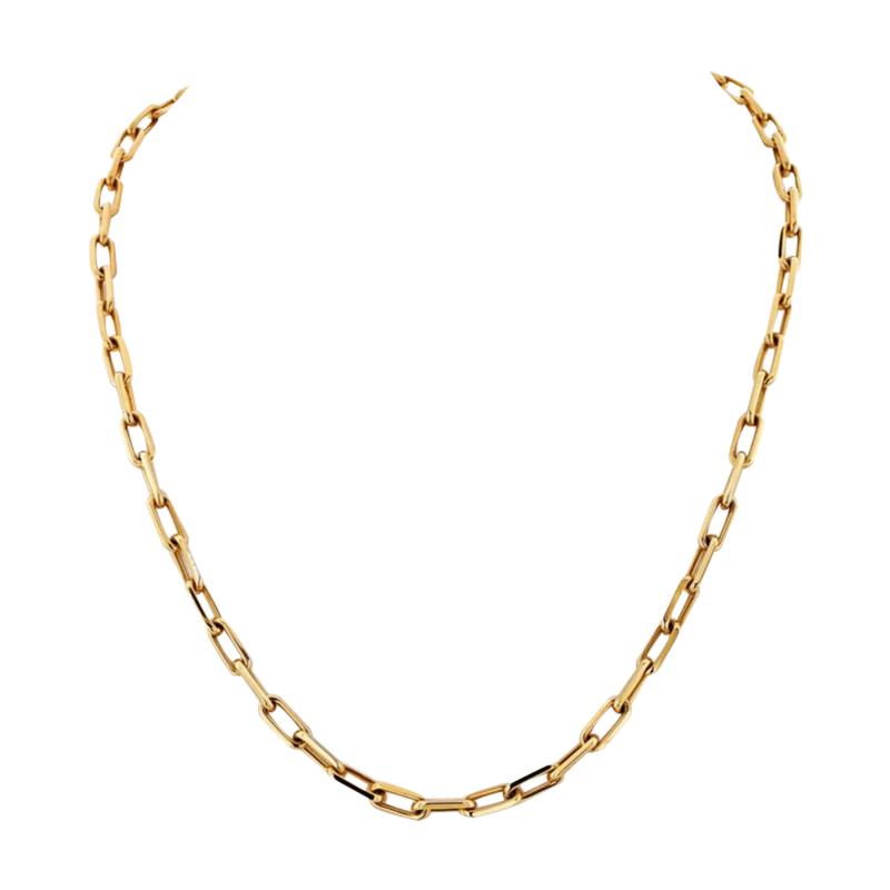  Cartier CARTIER 18K YELLOW GOLD SANTOS LINK 21 INCH CHAIN NECKLACE