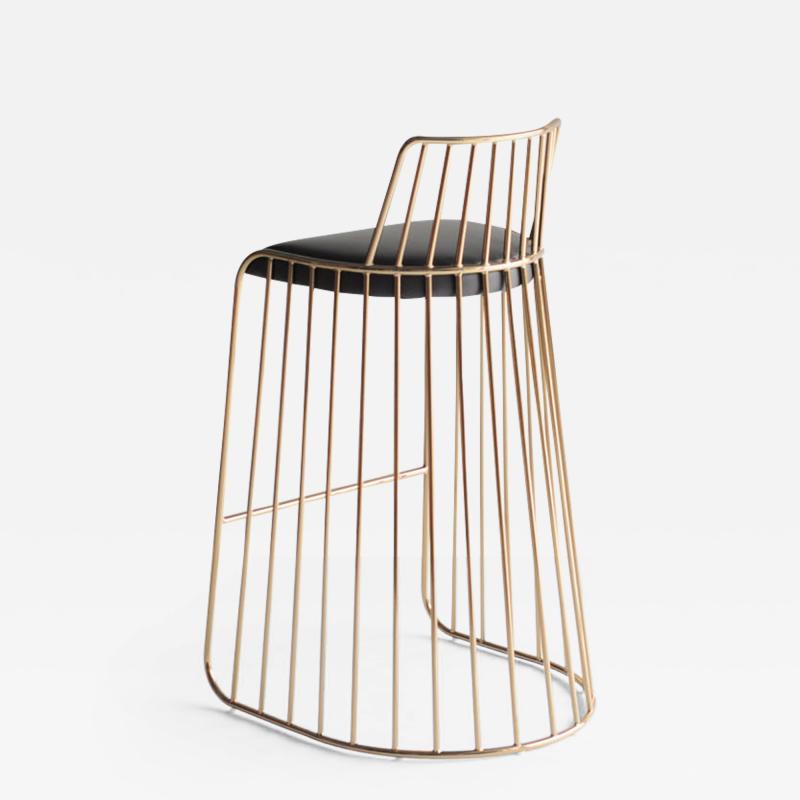 Phase Design Bride's Veil Bar & Counter Stool With Back