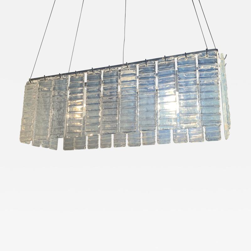  SimoEng Murano glass chandelier italian light opalino color