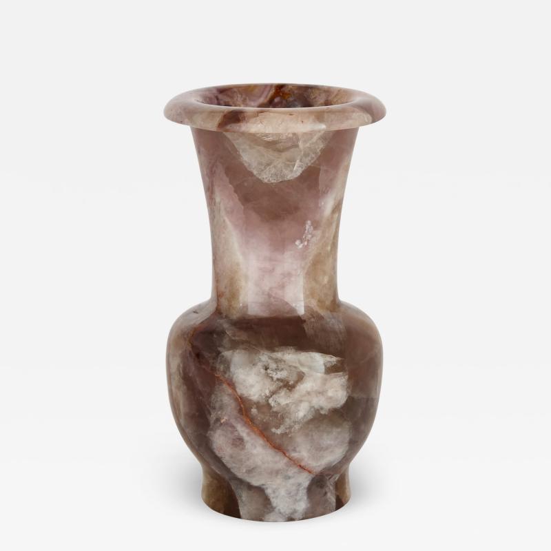 A very fine mineral specimen vase made from fluorspar
