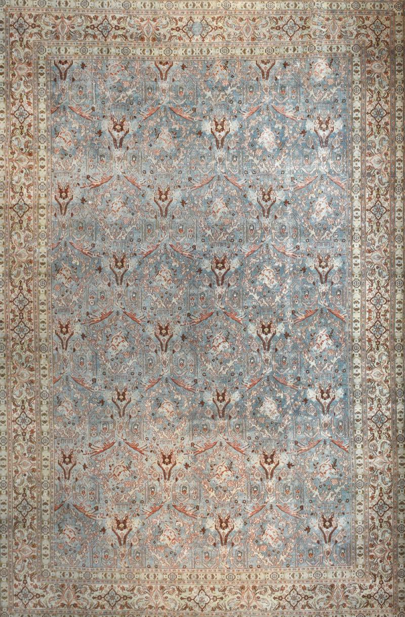 Antique Tabriz Rug 8 0 x 11 2 