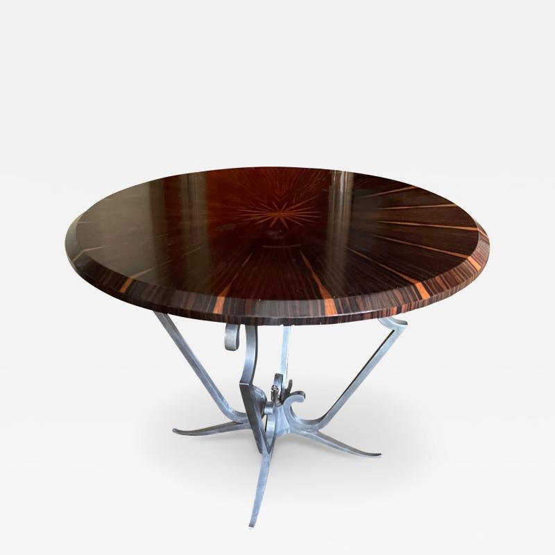 Art Deco Style Macassar Round Dining Table