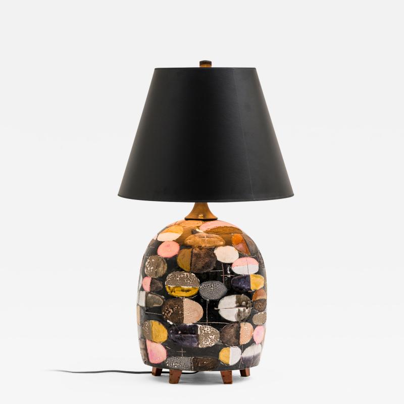 Christopher Russell Black Ovals Lamp USA