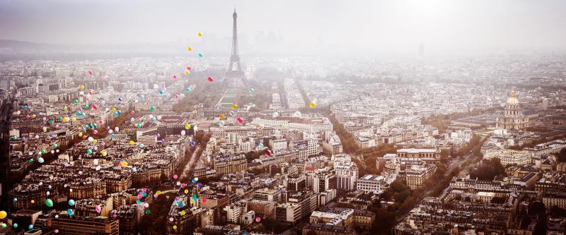 David Drebin Balloons Over Paris
