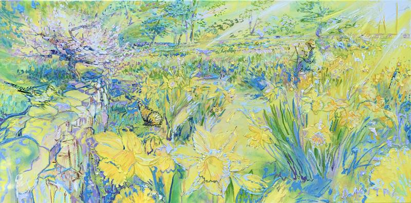 Dmitri Wright Go Gently Monarch and Blue Jay Dmitri Wright
