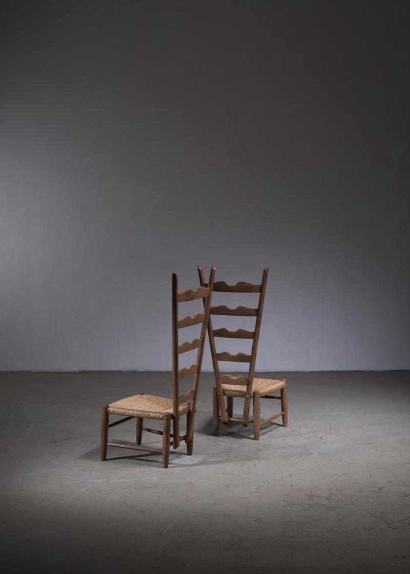 Gio Ponti Pair of Gio Ponti fireside chairs