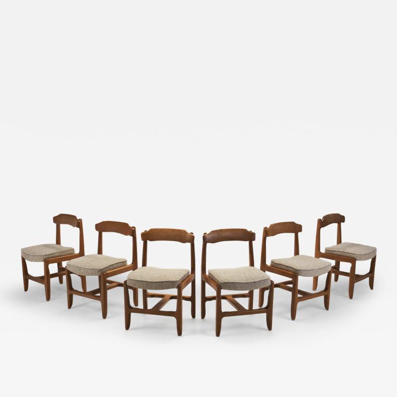Guillerme et Chambron Guillerme et Chambron Set of Six V ronique Chairs France 1970s