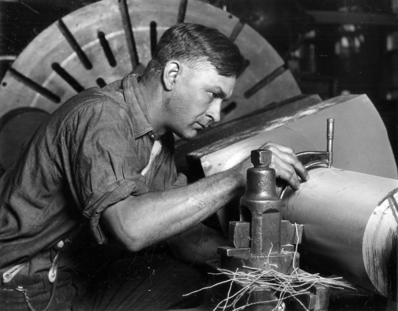 Lewis Wickes Hine Metal Worker 1930s