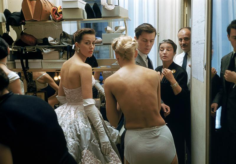 Mark Shaw Mark Shaw Backstage Two Bare Backs 1954