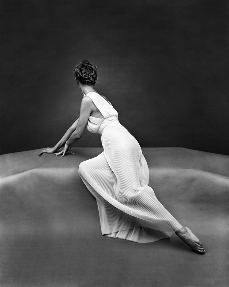 Mark Shaw Mark Shaw Vanity Fair Pleated Grecian Back Circa 1955