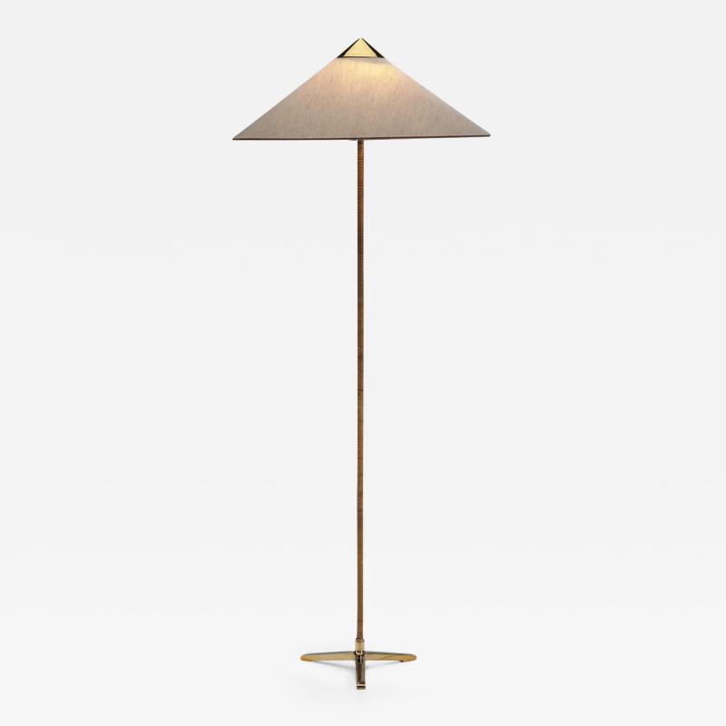 Paavo Tynell Paavo Tynell 9602 Brass Floor Lamp for Taito Oy Finland 1950s