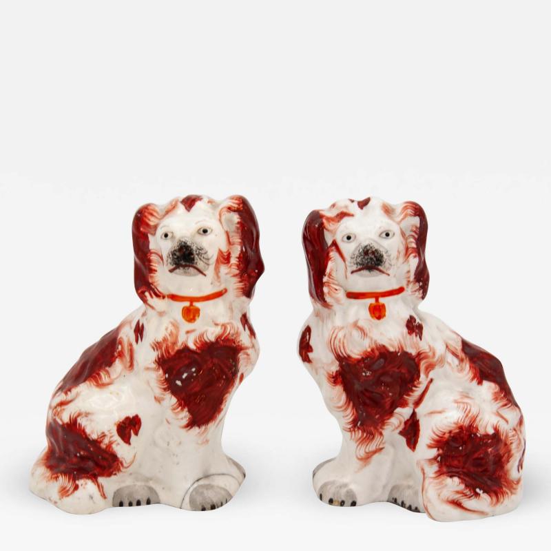 Red White Staffordshire Dogs