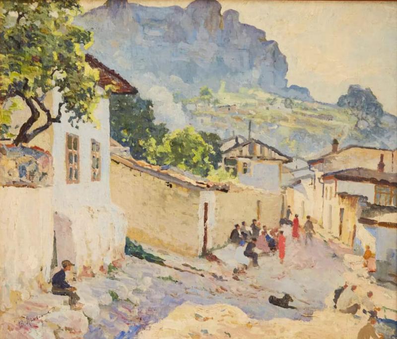 Vladimir Konstantinovich Yanovsky 1876 1966 Crimean Landscape Russia