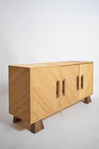  Arrabida 180cm rattan and walnut sideboard Barracuda edition 