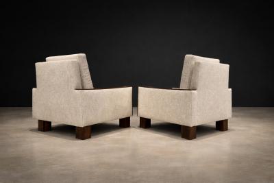  Celina Decora es Armchairs in Rosewood Upholstered in Fabric by Celina 1960s Lot 455A