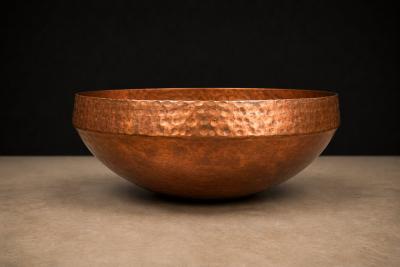  Ensamble Artesano Sculpted Fruit Bowl Copper Ensamble Artesano 2024 Lot 774