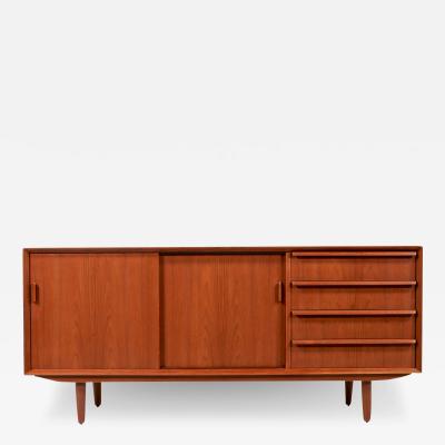  Falster Danish Modern Teak Credenza with Drawers by Flaster