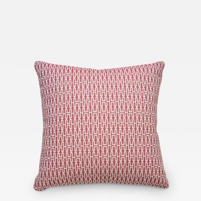  Galerie Reve Metallaire Red Pillow Made With Hermes Fabric
