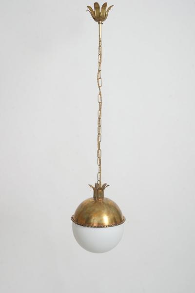  Granada 30cm brass and opaline ceiling lamp Barracuda edition 