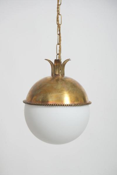  Granada 30cm brass and opaline ceiling lamp Barracuda edition 
