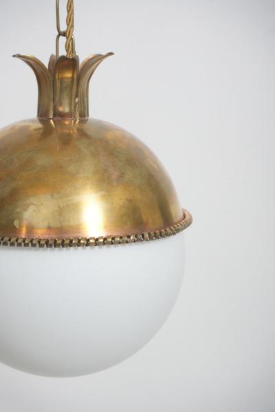  Granada 30cm brass and opaline ceiling lamp Barracuda edition 