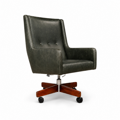  Holperin Leather Rosewood Armchair Sergio Rodrigues for Oca 1962