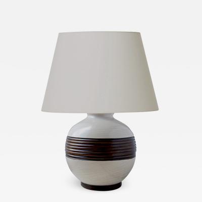  K ramos Table lamp with graphic relief band by Keramos