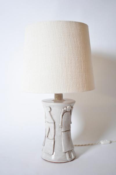  Kasa Avignon off white ceramic lamp 32cm Barracuda Edition 
