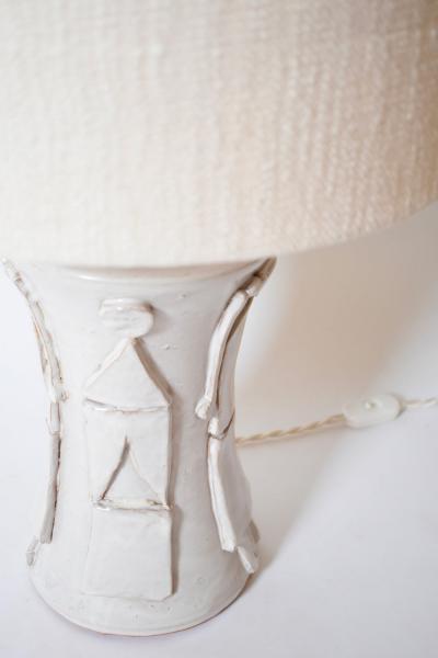  Kasa Avignon off white ceramic lamp 32cm Barracuda Edition 