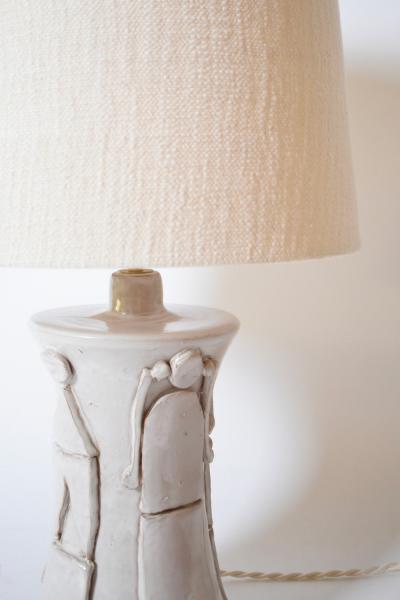  Kasa Avignon off white ceramic lamp 32cm Barracuda Edition 