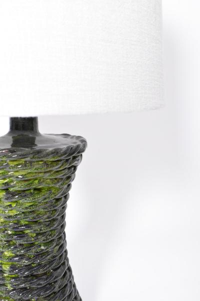  Kasa green rope ceramic lamp 32cm Barracuda Edition 