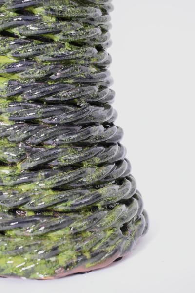  Kasa green rope ceramic lamp 32cm Barracuda Edition 