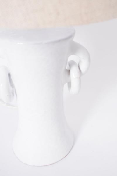  Kasa white handles ceramic lamp 32cm Barracuda Edition 