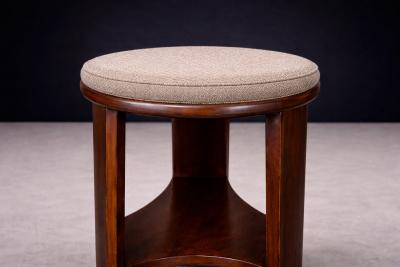  M veis Cimo Brazilian Mid Century Three Legged Round Stool in Hardwood Cimo Lot 735