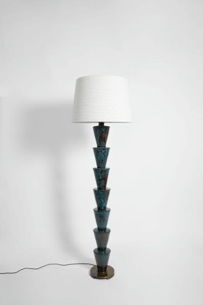  Nizwa blue and brown floor lamp Barracuda edition 
