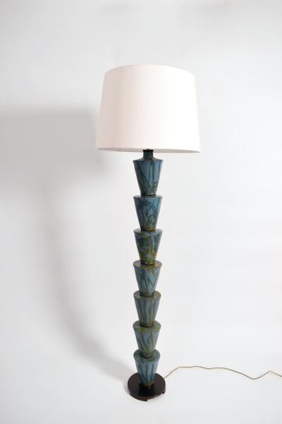  Nizwa blue and yellow floor lamp Barracuda edition 