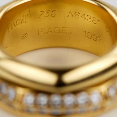  Piaget Piaget 18k Yellow Gold Ring With Diamonds Switzerland Late 20th Century