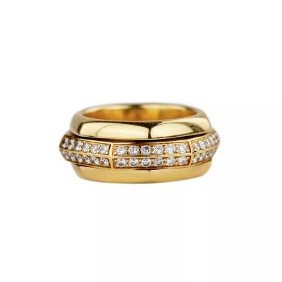  Piaget Piaget 18k Yellow Gold Ring With Diamonds Switzerland Late 20th Century