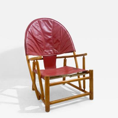 Piero Palange Werther Toffoloni Red G23 Hoop Armchair by Piero Palange Werther Toffoloni