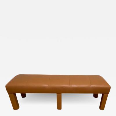  Randolph Hein Art Deco Style Randolph and Hein Upholstered Leather Bench