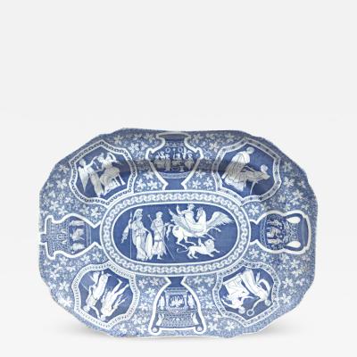  Spode Spode Pottery Neo classical Greek Pattern Blue Dish