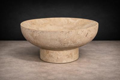  Taller Maya Hand Sculpted Vase Mayan Travertine Taller Maya 2024 Lot 771