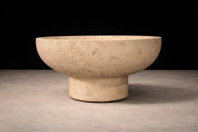  Taller Maya Hand Sculpted Vase Mayan Travertine Taller Maya 2024 Lot 771