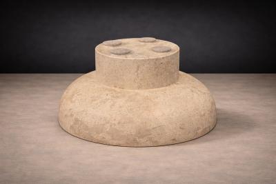  Taller Maya Hand Sculpted Vase Mayan Travertine Taller Maya 2024 Lot 771