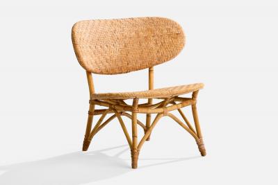  Tropikmobler Ransta Tropikmobler Ransta Slipper Chairs with Bamboo and Rattan Sweden 1950s