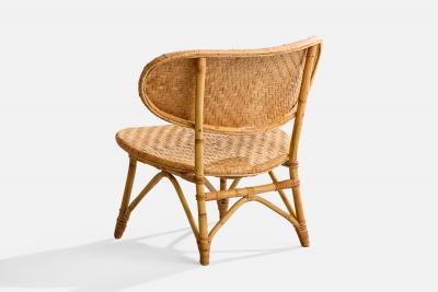  Tropikmobler Ransta Tropikmobler Ransta Slipper Chairs with Bamboo and Rattan Sweden 1950s