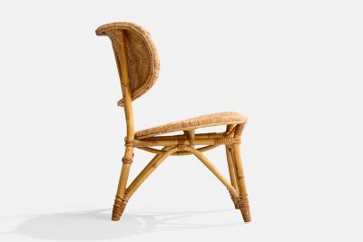  Tropikmobler Ransta Tropikmobler Ransta Slipper Chairs with Bamboo and Rattan Sweden 1950s