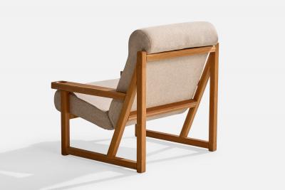  Vagn Fuglsang Vagn Fuglsang Lounge Chairs with Pine and Fabric Denmark 1970s